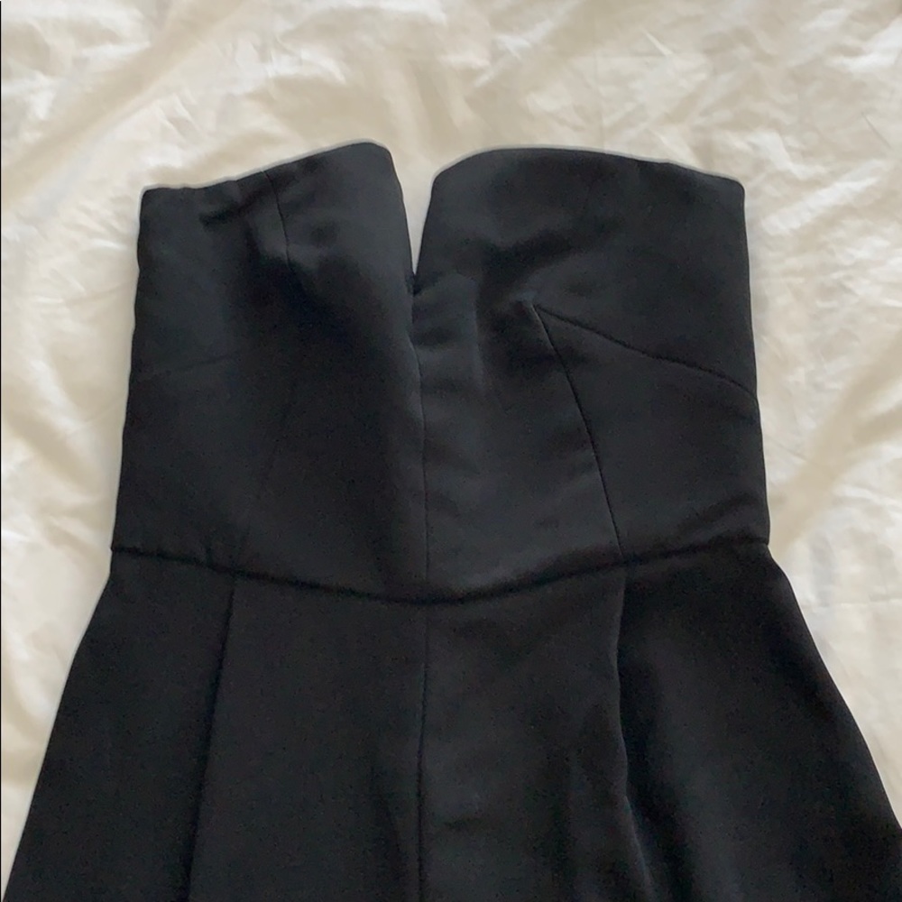 Top shop Strapless Black Jumpsuit